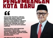 DELAPAN DESA DI JATI AGUNG MASUK WILAYAH BANDAR LAMPUNG, PENGEMBANGAN KOTA BARU DIPROYEKSI JADI MOTOR PERTUMBUHAN EKONOMI