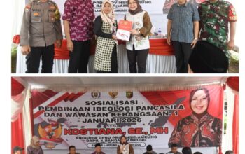 DPRD Provinsi Lampung Dapil I Bandar Lampung Gelar Sosialisasi Pembinaan Ideologi Pancasila.
