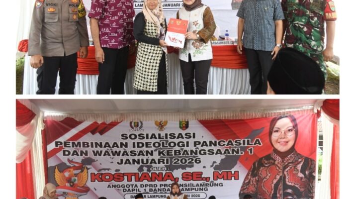 DPRD Provinsi Lampung Dapil I Bandar Lampung Gelar Sosialisasi Pembinaan Ideologi Pancasila.