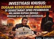 DUGAAN PENYIMPANGAN ANGGARAN MENGGUNCANG SEKRETARIAT DPRD PESAWARAN REALISASI MILIARAN RUPIAH JADI SOROTAN