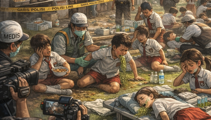 Ratusan Siswa Diduga Keracunan MBG di Bandar Lampung, Dapur Belum Berizin Jadi Sorotan Tajam