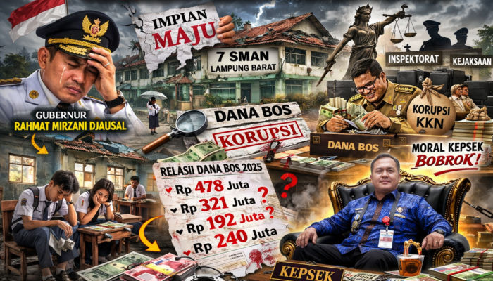 MIRIS IMPIAN GUBERNUR RAHMAT MIRZANI DJAUSAL UNTUK PENDIDIKAN LAMPUNG MAJU “SEPERTI MIMPI DI SIANG BOLONG 