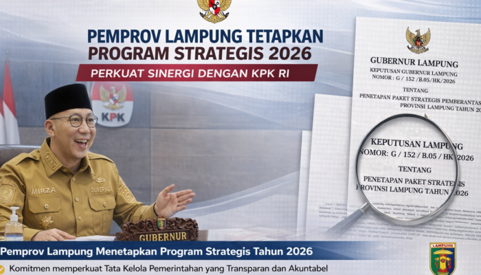 PEMPROV LAMPUNG TETAPKAN PROGRAM STRATEGIS 2026, PERKUAT SINERGI DENGAN KPK RI