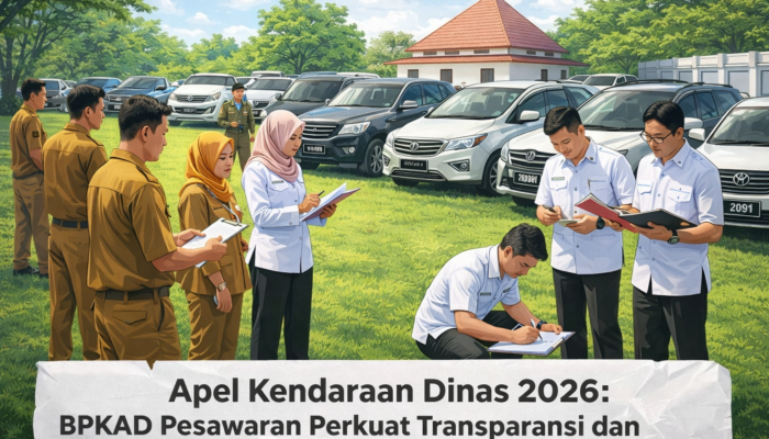 Apel Kendaraan Dinas 2026, BPKAD Pesawaran Perkuat Transparansi dan Akuntabilitas Aset Daerah