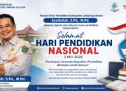 Kadis Pendidikan Lampung Selatan Ucapkan Selamat Hari Pendidikan Nasional 2026