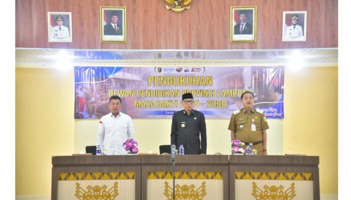 DPRD Lampung Hadiri Pengukuhan Dewan Pendidikan, Perkuat Sinergi Wujudkan Pendidikan Berkualitas