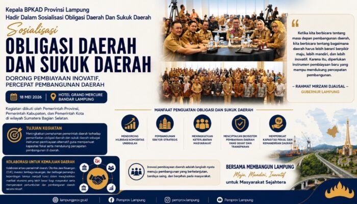 Kepala BPKAD Provinsi Lampung Hadir Dalam Penguatan Pembiayaan Daerah Melalui Obligasi dan Sukuk Daerah