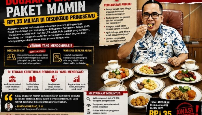 Miliaran Rupiah untuk Makan Minum, Siapa yang Diuntungkan?