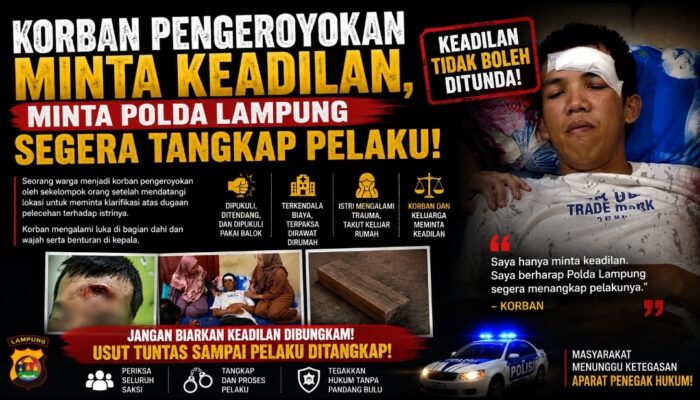 Luka Berat dan Trauma Mendalam, Korban Minta Kapolda Lampung Segera Tangkap Terduga Pelaku