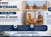 BPKAD Kabupaten Pringsewu Gelar Penyerahan Cinderamata Purna Tugas kepada M. Zunaedi sebagai Bentuk Apresiasi atas Dedikasi dan Pengabdian