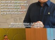 Ketua DPRD Lampung: Munas HIPMI 2026 Jadi Momentum Promosi Potensi dan Investasi Daerah.
