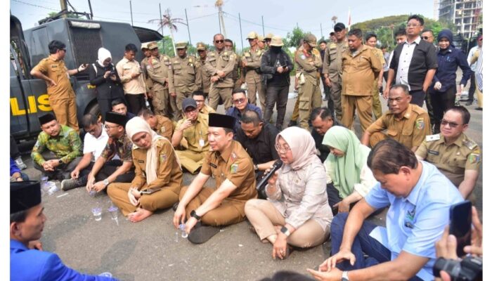 DPRD Provinsi Lampung Terima Aspirasi PMII dalam Aksi Penyampaian Pendapat
