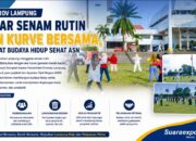 Pemprov Lampung Gelar Senam Rutin dan Kurve Bersama, Perkuat Budaya Hidup Sehat ASN