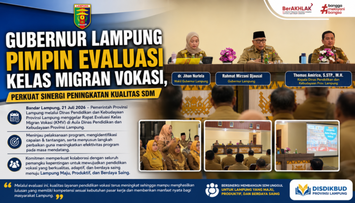 Gubernur Lampung Pimpin Evaluasi Kelas Migran Vokasi, Perkuat Sinergi Peningkatan Kualitas SDM
