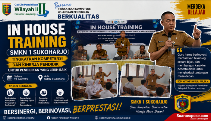 In House Training SMKN 1 Sukoharjo, Kacabdin Wilayah II Tekankan Transformasi Kompetensi Guru Menuju Pendidikan Berkualitas