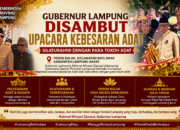Gubernur Lampung Disambut Upacara Kebesaran Adat Saat Silaturahmi dengan Tokoh Adat di Batu Brak