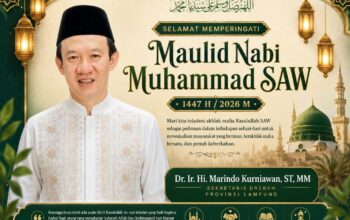 Sekda Lampung Marindo Kurniawan Ucapkan Selamat Memperingati Maulid Nabi Muhammad SAW 1447 H/2026 M