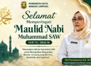 Kepala Bappeda Kota Bandar Lampung Dini Purnamawaty S.E., M.Si., Ucapkan Selamat Memperingati Maulid Nabi SAW 1447 H / 2026 M