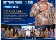 Ketua DPRD Provinsi Lampung Hadiri Peringatan Hari Anti Narkotika Internasional (HANI) Tahun 2026