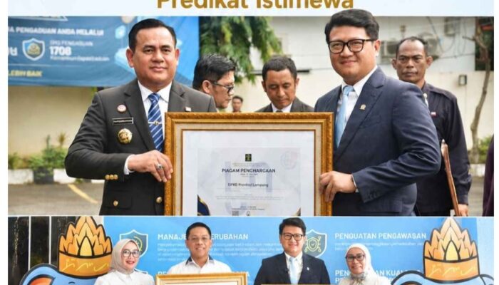 Ukir Prestasi di Hari Pengayoman Ke-81, DPRD Lampung Sabet Dua Penghargaan Nasional JDIHN 2026 Predikat Istimewa