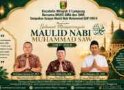 Kacabdin Wilayah II Lampung Bersama MKKS SMA dan SMK Sampaikan Ucapan Maulid Nabi Muhammad SAW 1448 H