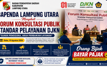 Bapenda Lampung Utara Ikuti Forum Konsultasi Publik Standar Pelayanan DJKN
