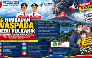 Pemkab Tanggamus dan Dinas Kesehatan Kabuten TanggamusImbau Masyarakat Waspada Dampak Debu Vulkanik Gunung Anak Krakatau