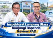 Inspektorat Lampung Utara Kunjungi Bapenda dalam Rangka Review PAD