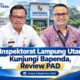 Inspektorat Lampung Utara Kunjungi Bapenda dalam Rangka Review PAD