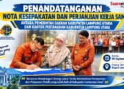 Pemkab Lampung Utara dan Kantor Pertanahan Tandatangani Nota Kesepakatan dan Perjanjian Kerja Sama
