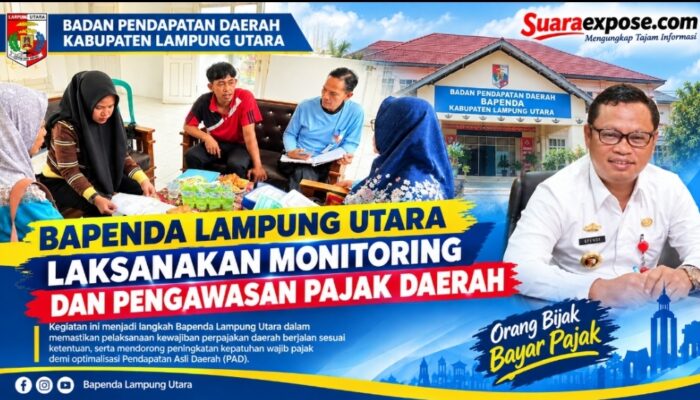 Bapenda Lampung Utara Laksanakan Monitoring dan Pengawasan Pajak Daerah
