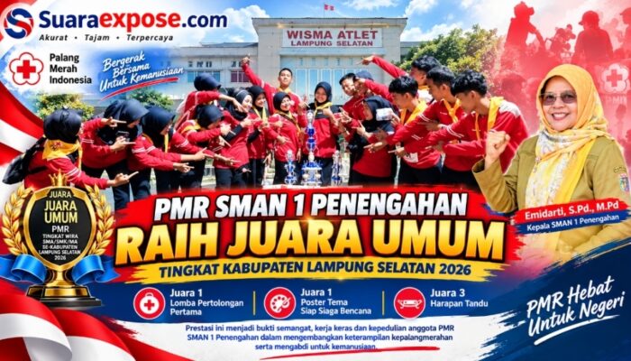 PMR SMAN 1 Penengahan Raih Juara Umum Tingkat Kabupaten Lampung Selatan 2026