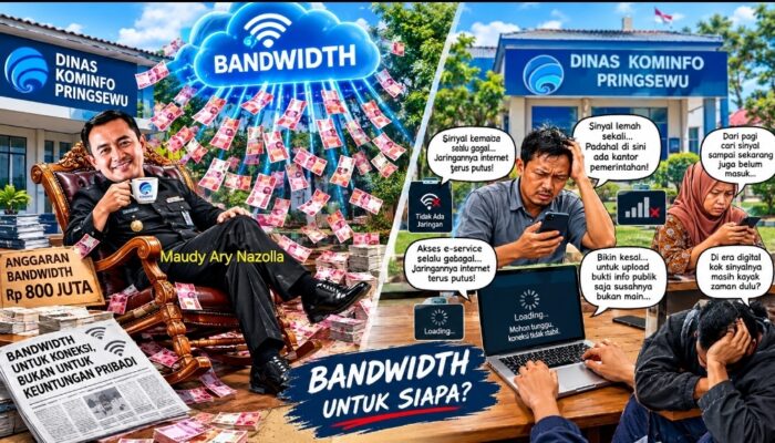 Harga Bandwidth Diskominfo Pringsewu Disorot! Tarif Penyedia Jutaan, Anggaran Pemkab Tembus Ratusan Juta