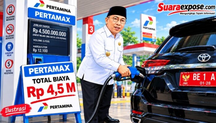 KEPUTUSAN GUBERNUR: BBM DAN PERAWATAN RANDIS DIKANTOR GUBERNUR RP 4,5 M