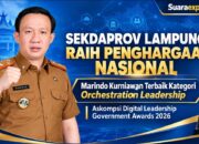 Sekdaprov Lampung Marindo Kurniawan Raih Penghargaan Nasional, Perkuat Kepemimpinan Transformasi Digital