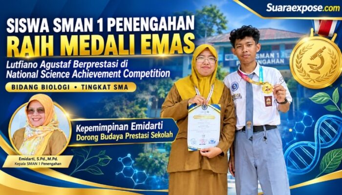 Siswa SMAN 1 Penengahan Raih Medali Emas National Science Achievement Competition Bidang Biologi