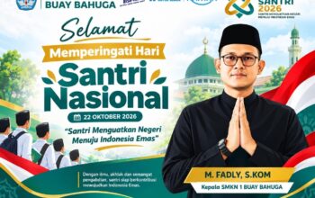 Semangat Hari Santri Nasional 2026, Kepala SMKN 1 Buay Bahuga Ajak Santri Perkuat Persatuan dan Bangun Indonesia Emas