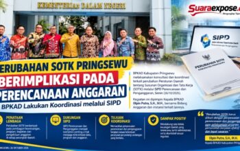 Perubahan SOTK Pringsewu Berimplikasi pada Perencanaan Anggaran, BPKAD Lakukan Koordinasi melalui SIPD